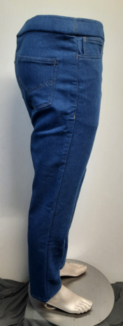 Dames Comfortbroek Jeans midden blauw